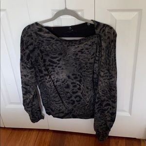 All saints animal print sweatshirt